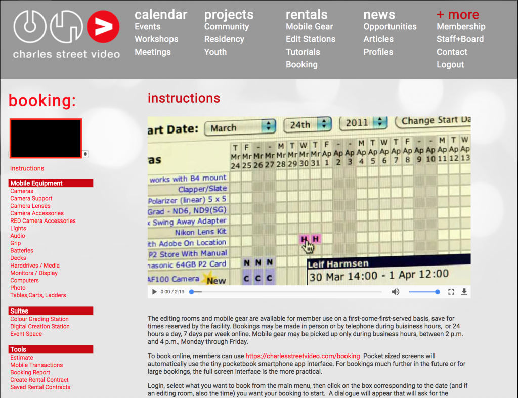 BOOKING PROCEDURE